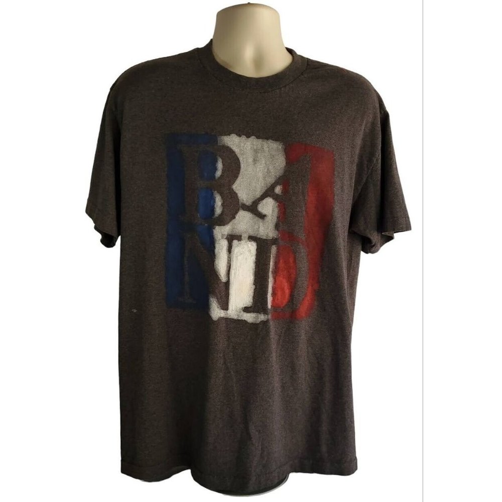 BAND Staff 2014 T-Shirt Gray, Red, White, Blue Men's Size L Allstyle